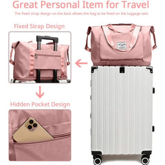 Large Capacity Waterproof Travel Bag Gym Yoga Storage Duffle Bag