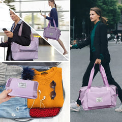 Large Capacity Waterproof Travel Bag Gym Yoga Storage Duffle Bag