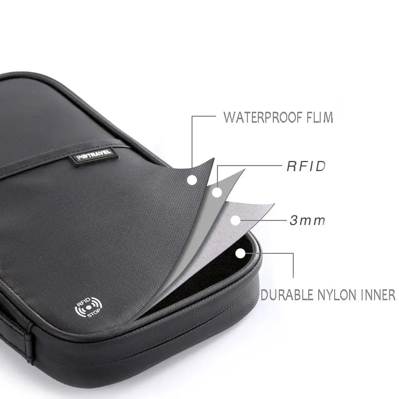 Family Passport Holder Waterproof Document Organizer