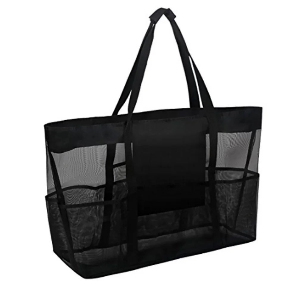 Hot Women Bag Travel Makeup Case Breathable Mesh Beach Toys Bag
