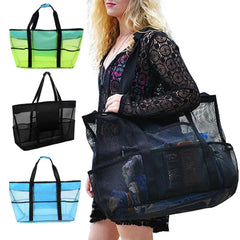 Hot Women Bag Travel Makeup Case Breathable Mesh Beach Toys Bag