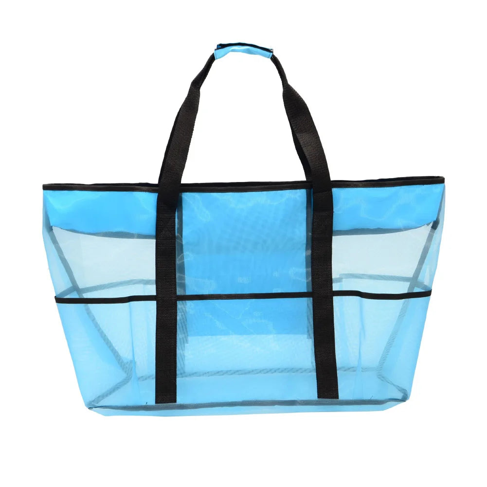 Hot Women Bag Travel Makeup Case Breathable Mesh Beach Toys Bag