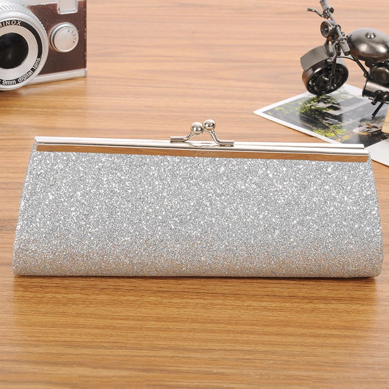 Glitter Clutch Purse for Evening Party Wedding Banquet