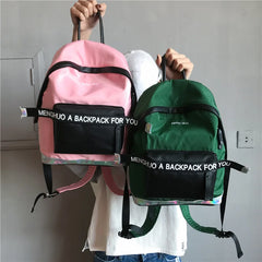 Hot Women Laser Backpack School Bag For Teenage Girls PU Leisure Style Letter Sc