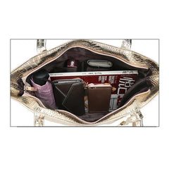 Hot Women Shoulder Bag Crocodile Texture Large Tote Bag