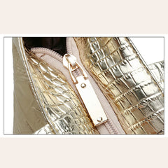 Hot Women Shoulder Bag Crocodile Texture Large Tote Bag