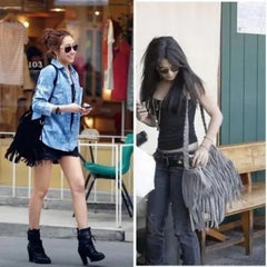Hot Women Tassel Shoulder Bag Cross Body Suede Fringe Messenger Handbag