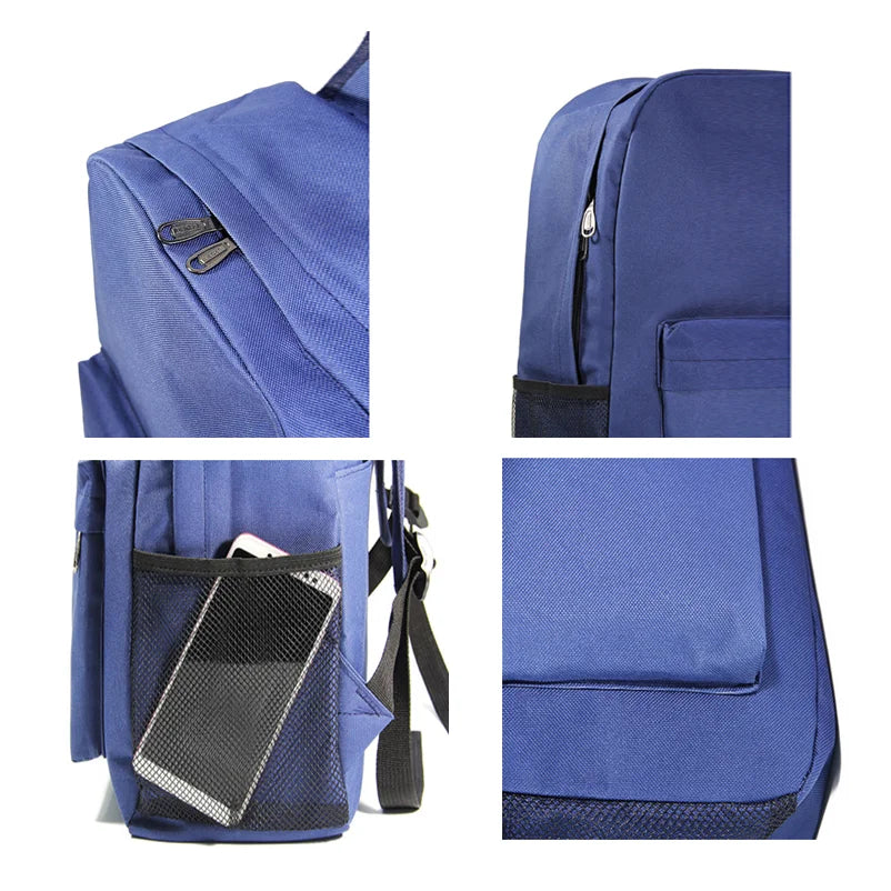 Starry Sky School Bag for Teens, Oxford Cloth Backpack for Boys and Girls