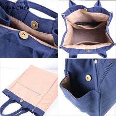 Hot Canvas Mommy Bag Multi-function Handbag Large Capacity Lunch Box Bag