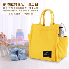 Hot Canvas Mommy Bag Multi-function Handbag Large Capacity Lunch Box Bag