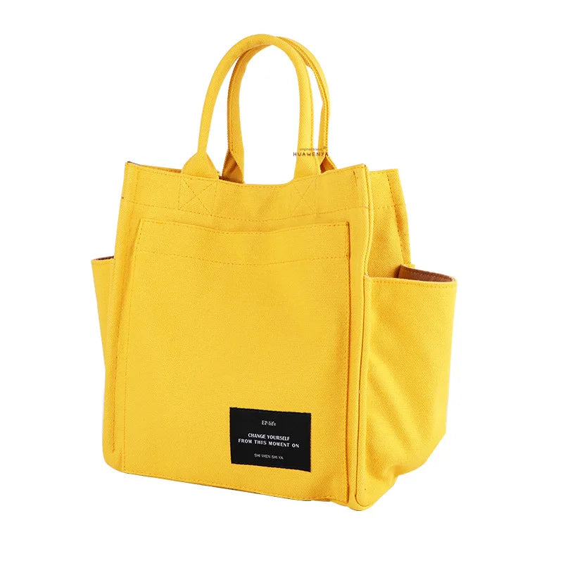 Hot Canvas Mommy Bag Multi-function Handbag Large Capacity Lunch Box Bag