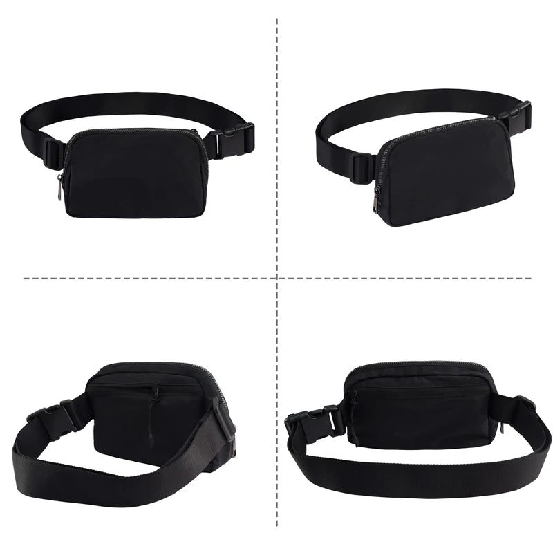 Adjustable Nylon Fanny Pack Waterproof Waist Bag for Running