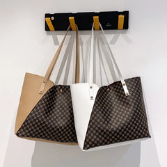Large Women's Shoulder Bag PU Leather Wild Bag