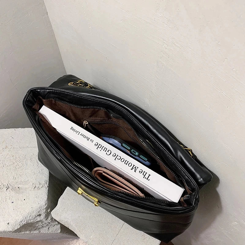 Women's Large Shoulder Bag PU Leather Handbag