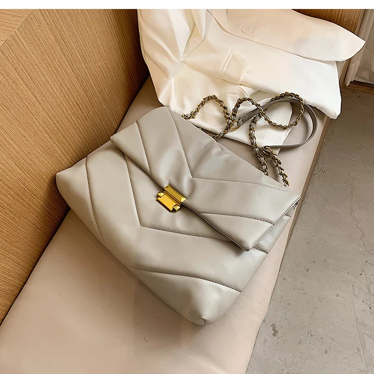 Women's Large Shoulder Bag PU Leather Handbag