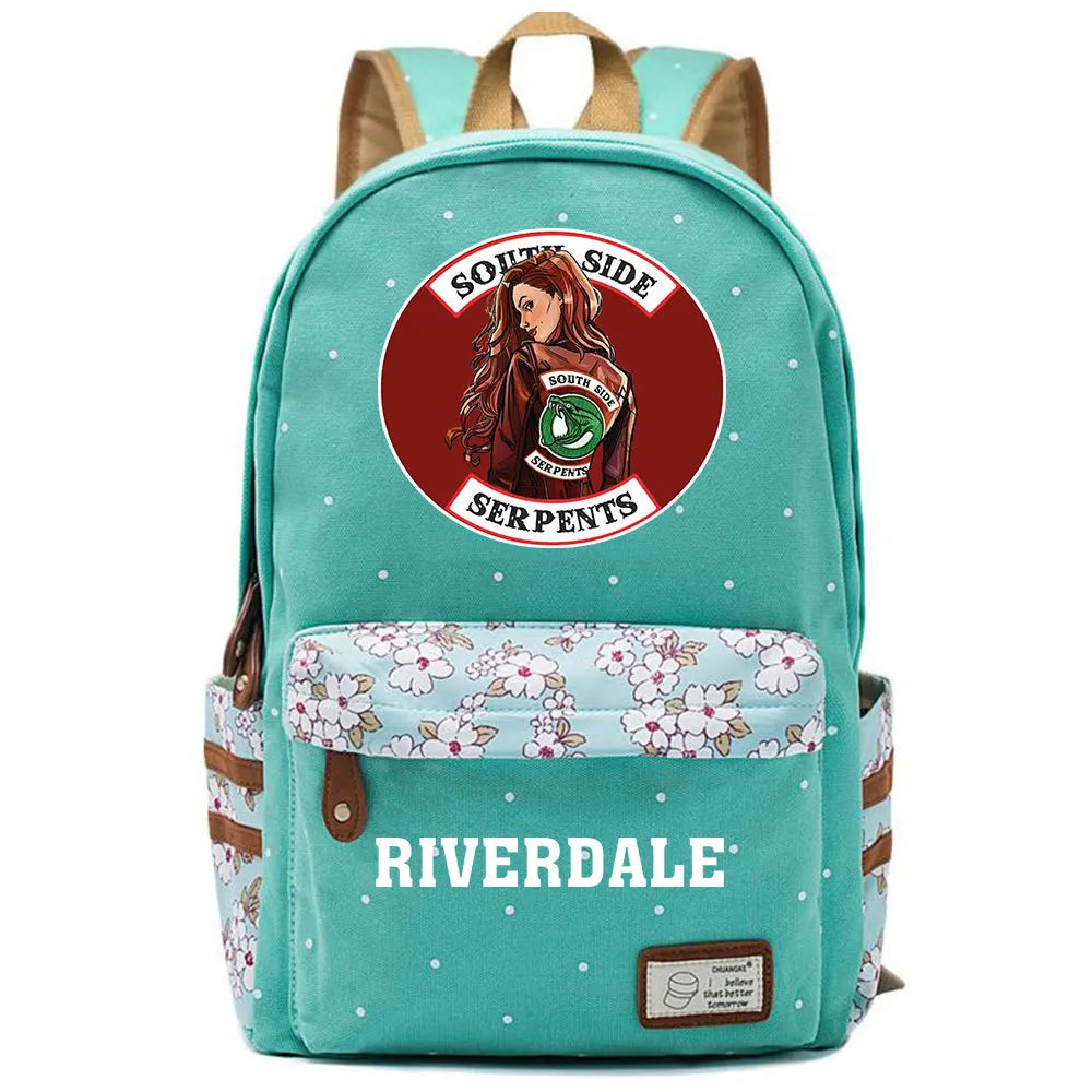 Cartoon Printing Student Schoolbag Floral Backpack