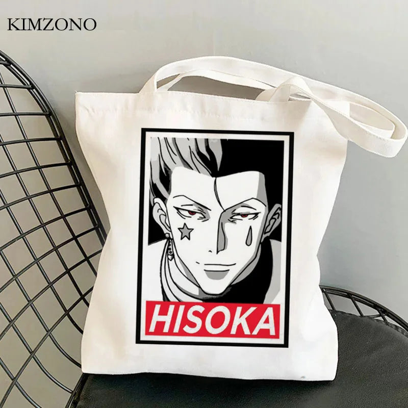 Hunter x Hunter shopping bag tote handbag jute woven eco-friendly sacolas