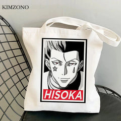Hunter x Hunter shopping bag tote handbag jute woven eco-friendly sacolas