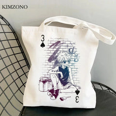 Hunter x Hunter shopping bag tote handbag jute woven eco-friendly sacolas