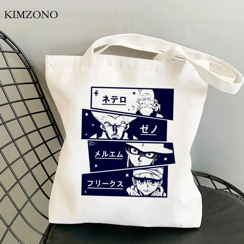 Hunter x Hunter shopping bag tote handbag jute woven eco-friendly sacolas