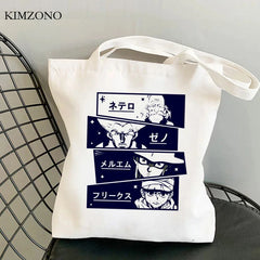 Hunter x Hunter shopping bag tote handbag jute woven eco-friendly sacolas
