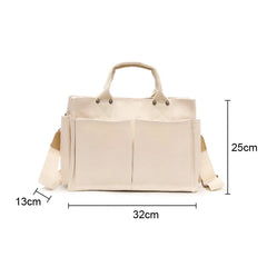 Canvas Totes Messenger Bag Large Capacity Shoulder Bag