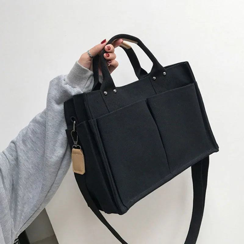 Canvas Totes Messenger Bag Large Capacity Shoulder Bag