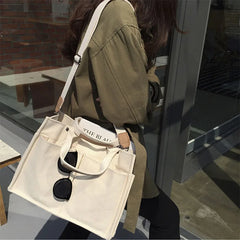 Canvas Totes Messenger Bag Large Capacity Shoulder Bag