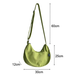 Polyester Fiber Tote Canvas Handbag With Outer Pocket Single Shoulder Bag