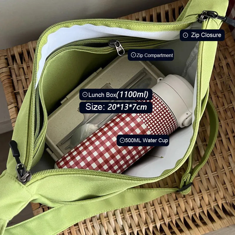 Canvas Dumplings Shaped Shoulder Bag Solid Messenger Handbag Zipper