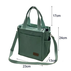 Canvas Tote Shoulder Bag Large Capacity Solid Handbag