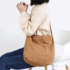 Retro Canvas Messenger Bag Women's Shoulder Bags Casual Tote