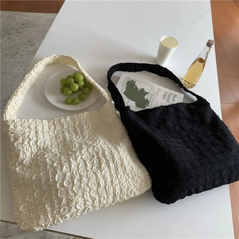 Soft Cloud Shoulder Bag Large Cloth Clutch Tote Handbag Messenger Bags