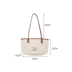Summer Large Capacity Canvas Tote Bag for Female Students