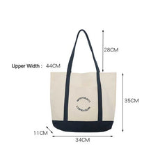 Women Handbag Letter Printing Shoulder Bag Cotton Tote Shopping Canvas Bags