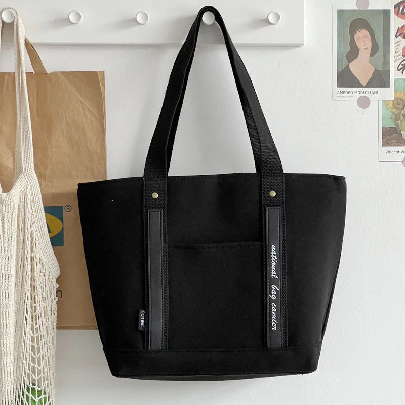 Women Thickened Canvas Handbags Casual Tote Shoulder Work Bag Crossbody Bags