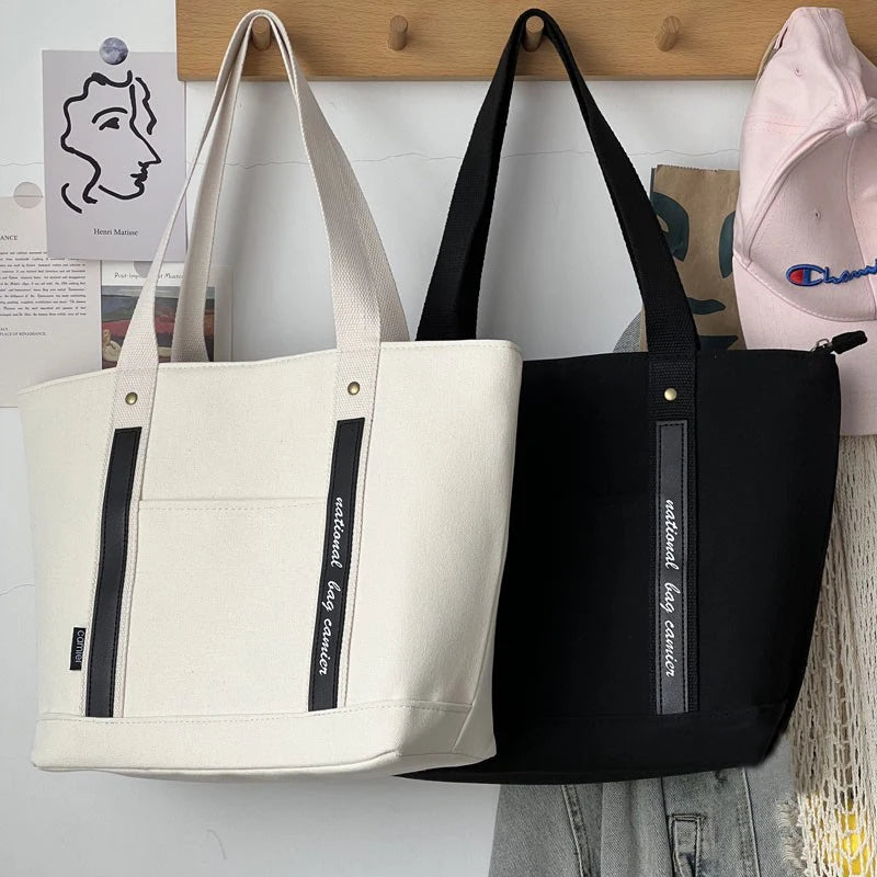 Women Thickened Canvas Handbags Casual Tote Shoulder Work Bag Crossbody Bags