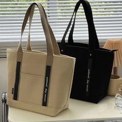 Women Thickened Canvas Handbags Casual Tote Shoulder Work Bag Crossbody Bags