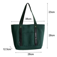 Women Thickened Canvas Handbags Casual Tote Shoulder Work Bag Crossbody Bags
