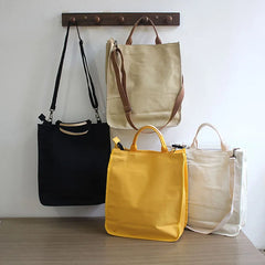 Women's Canvas Bag File Handbag Letter Printing Shoulder Messenger Bags