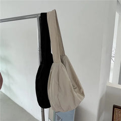 Women's Shoulder Messenger Dumpling Bag Large Capacity Nylon Cloth Bags