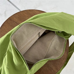 Women's Shoulder Messenger Dumpling Bag Large Capacity Nylon Cloth Bags