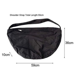 Women's Shoulder Messenger Dumpling Bag Large Capacity Nylon Cloth Bags