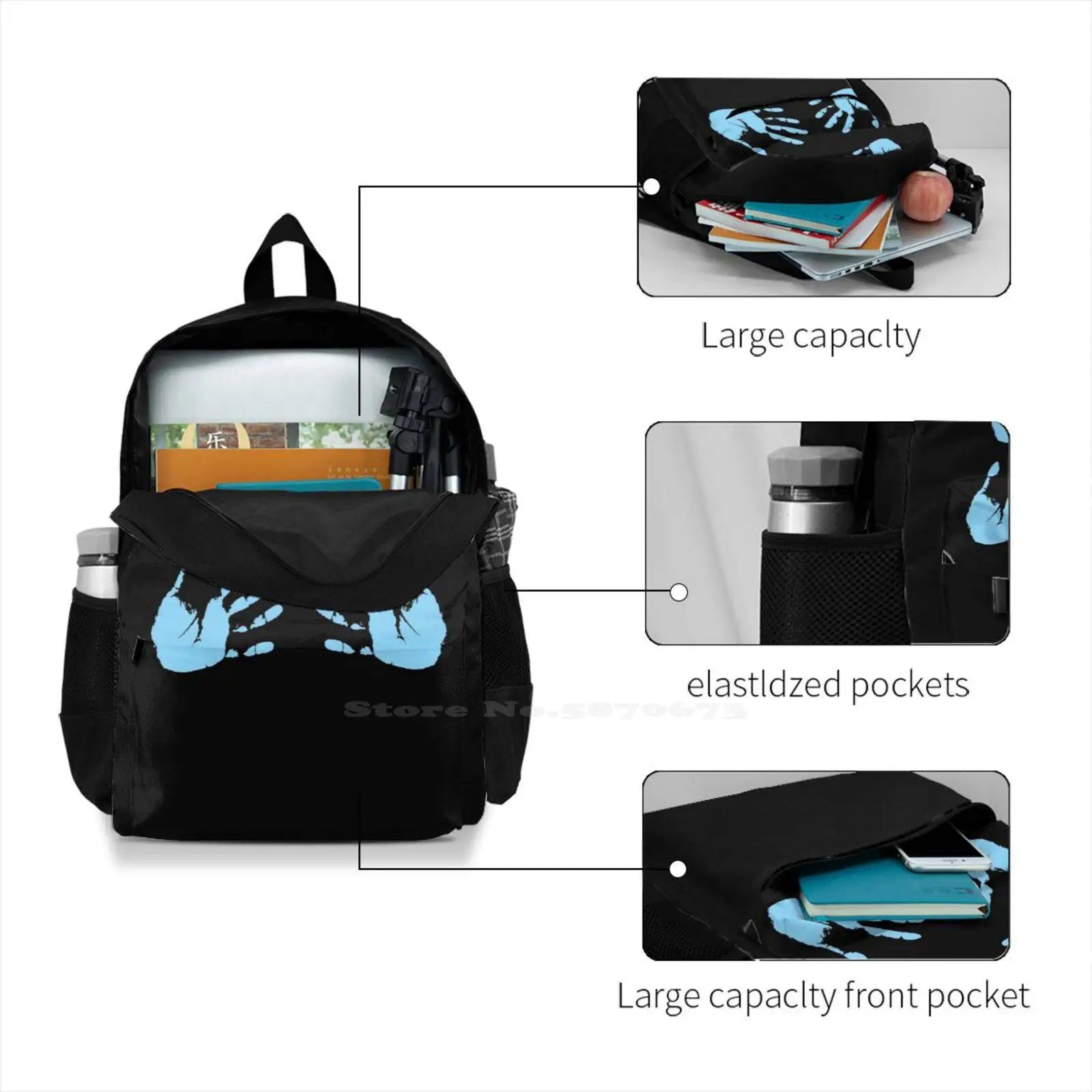Hypercolour School Bags For Teenage Girls Laptop Travel Bags
