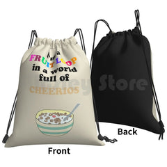 Fruit Loop in a Cheerios World Drawstring Bag