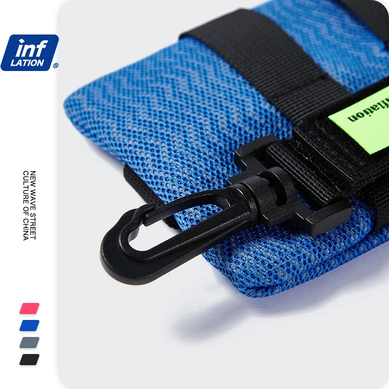 Mesh Crossbody Bag Men Streetwear Outdoor Shoulder Bag