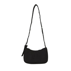 INS Women Reviet Wide Strap Shoulder Bag Casual Nylon Crossbody Travel Bag