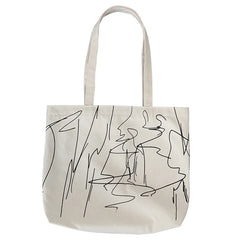 Cartoon Canvas Tote Shopping Bag for Lady Eco Shopper Bag