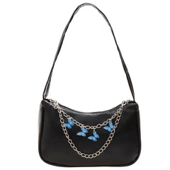 Women Butterfly Chain Bag Candy Bag Female Underarm Bags Ladies Travel Purses