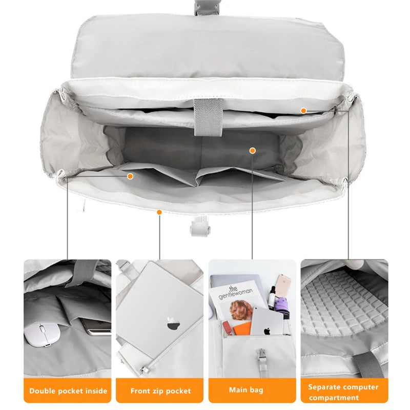 Waterproof 15.6 in Laptop Backpack for Women School Bag Girl Men